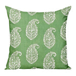 Peter Dunham OUTDOOR Pillow Cover Kashmir Paisley in Green