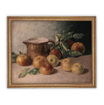 Framed Vintage Apples Still Life Painting #ST-603