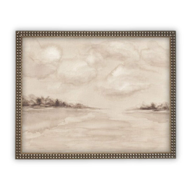 READY to SHIP 11X14 Vintage Framed Canvas Art #LAN-219