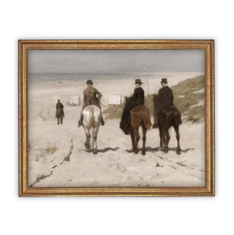 READY TO SHIP 11X14 Vintage Framed Canvas Art #A-137