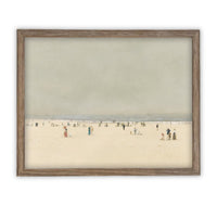 READY to SHIP 11X14 Vintage Framed Canvas Art // Vintage Framed Oil Painting // Coastal Beach Art // Beach House Print // #COAS-196