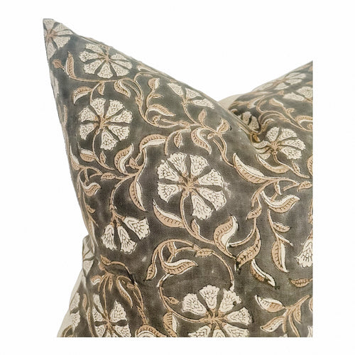 Designer "Arlington" Block Print Pillow Cover