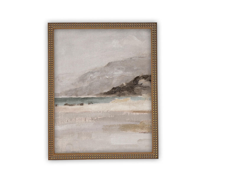 Vintage Framed Canvas Art // Framed Vintage Print // Vintage Painting // Beach House Seascape Coastal Art// #COAS-134