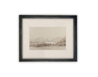 READY to SHIP 24x36 Framed Canvas Print: Country Landscape Art