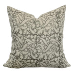 Designer "Medina" Pillow Cover in Charcoal Grey