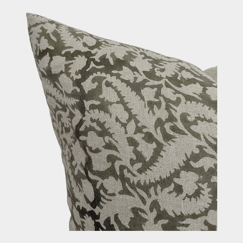 Designer "Medina" Pillow Cover in Charcoal Grey