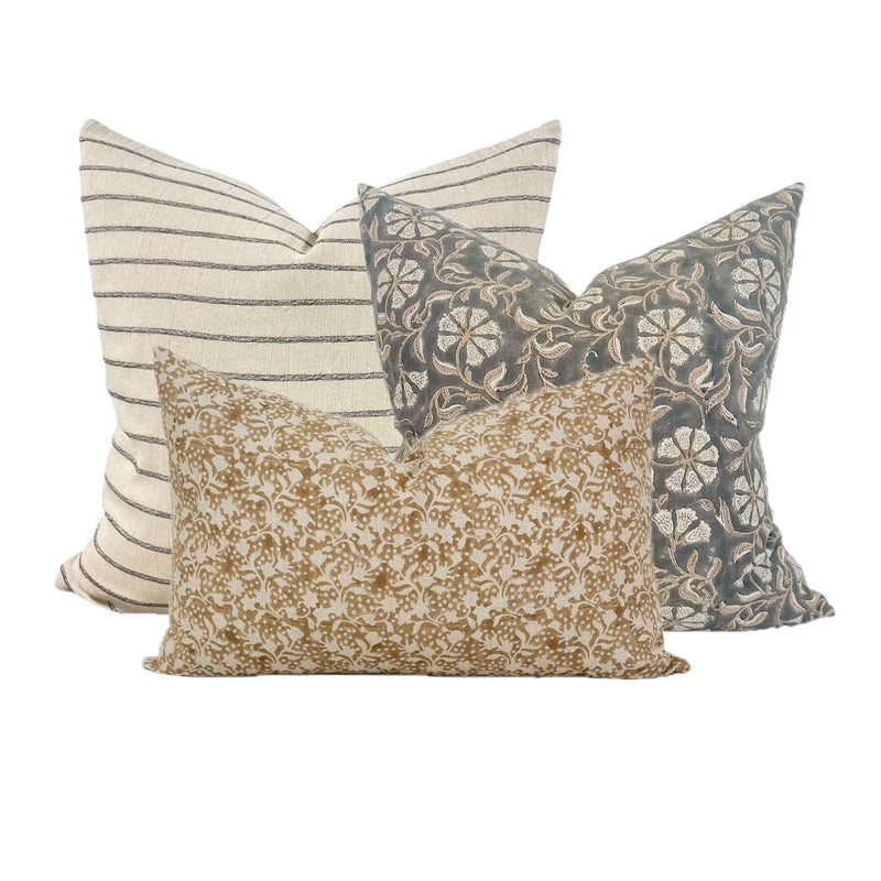 Linen + Cloth Curated Pillow Collection #1 // Torrance, Arlington, Corvallis Pillows // Designer Pillow Combos // Neutral Pillow Set