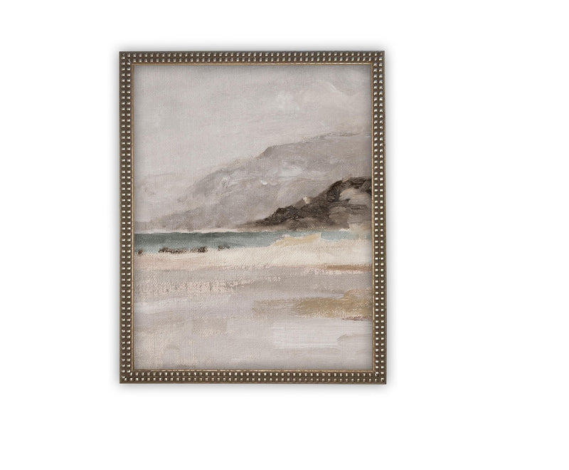 Vintage Framed Canvas Art // Framed Vintage Print // Vintage Painting // Beach House Seascape Coastal Art// #COAS-134