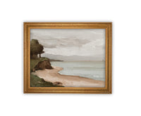 READY to SHIP 12x16 Coastal Beach Framed Canvas Art Print