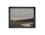 Vintage Framed Canvas Art // Framed Vintage Print // Vintage Painting // Neutral Landscape Art// Farmhouse print //#LAN-238