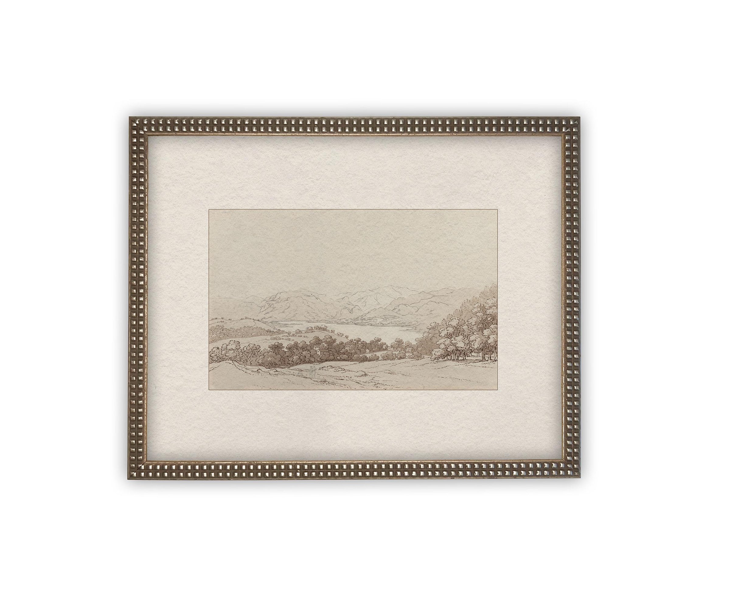 READY to SHIP 24x36 Framed Canvas Print: Country Landscape Art