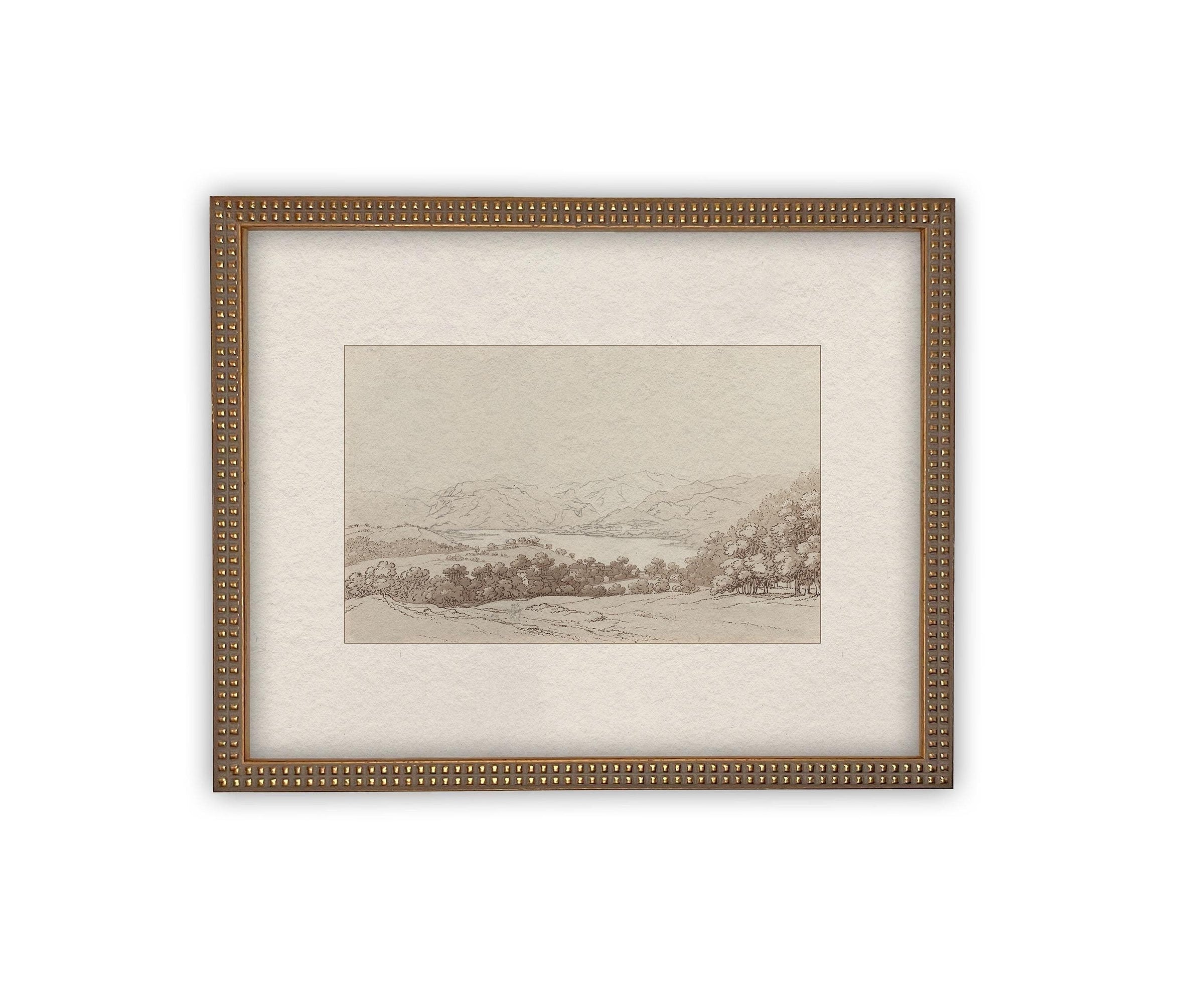 READY to SHIP 24x36 Framed Canvas Print: Country Landscape Art