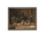 READY to SHIP 11x14 Vintage Framed Canvas Art // Vintage Painting // Vintage Kitchen Still Life // Farmhouse print //#ST-631