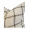 Designer "Morton" Woven Plaid Pillow Cover