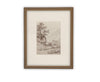 READY to SHIP 30X40 Vintage Framed Canvas Art // Framed Vintage Print // Vintage Painting // Country Landscape //#LAN-248