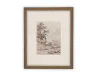 READY to SHIP 30X40 Vintage Framed Canvas Art // Framed Vintage Print // Vintage Painting // Country Landscape //#LAN-248