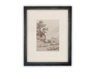 READY to SHIP 30X40 Vintage Framed Canvas Art // Framed Vintage Print // Vintage Painting // Country Landscape //#LAN-248