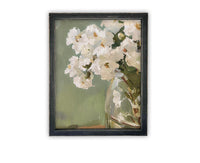 READY to SHIP 30X40 Vintage Framed Canvas Art // Framed Vintage Floral Print // Vintage Floral Painting // Still Life Botanical //#BOT-155