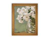 READY to SHIP 30X40 Vintage Framed Canvas Art // Framed Vintage Floral Print // Vintage Floral Painting // Still Life Botanical //#BOT-155