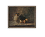 Vintage Framed Canvas Art // Framed Vintage Print // Vintage Apples Still Life Painting // Farmhouse Kitchen Print //#ST-633