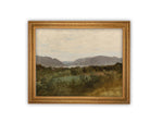 Vintage Framed Canvas Art // Framed Vintage Print // Vintage Painting // Landscape //Farmhouse print //#LAN-251