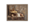 Vintage Framed Canvas Art // Framed Vintage Print // Vintage Painting // Vintage Kitchen Still Life // Farmhouse print //#ST-634