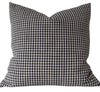 Designer "Fielding" Gingham Check Print Pillow Cover // Black White Linen Pillow Cover // Boutique Pillow Covers // Modern Farmhouse