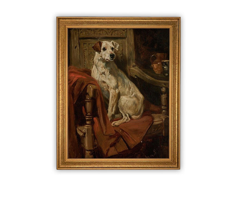 READY to SHIP 12X16 Vintage Framed Canvas Art #A-185