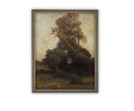 Vintage Framed Canvas Art // Framed Vintage Print // Vintage Painting // Fall Autumn Art // Farmhouse print //#LAN-261