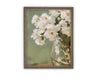 READY to SHIP 30X40 Vintage Framed Canvas Art // Framed Vintage Floral Print // Vintage Floral Painting // Still Life Botanical //#BOT-155
