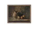 Vintage Framed Canvas Art // Framed Vintage Print // Vintage Apples Still Life Painting // Farmhouse Kitchen Print //#ST-633