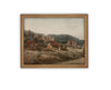 Vintage Framed Canvas Art // Framed Vintage Print // Vintage Painting // Country Landscape // Farmhouse print //#LAN-252