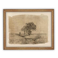 Vintage Framed Canvas Art #LAN-240
