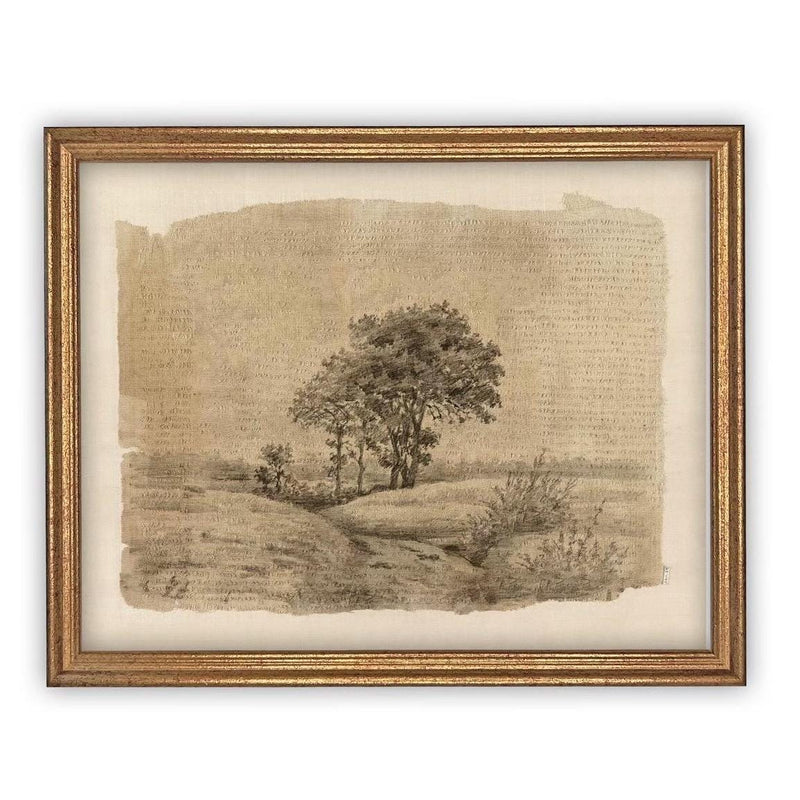 Vintage Framed Canvas Art #LAN-240
