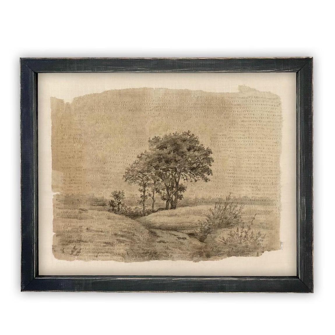 Vintage Framed Canvas Art #LAN-240