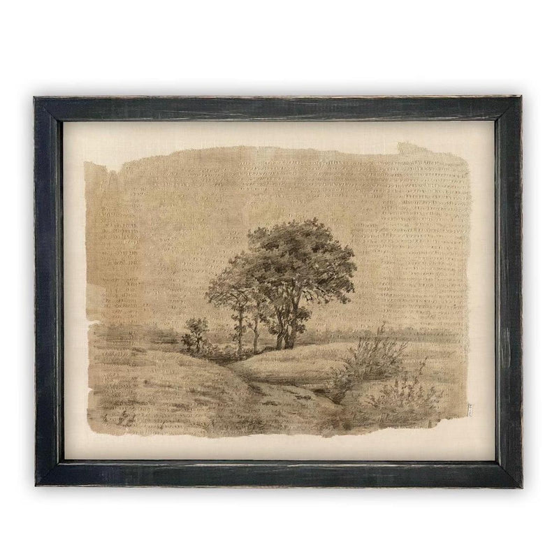 Vintage Framed Canvas Art #LAN-240