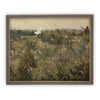 Vintage Framed Canvas Art // Framed Vintage Print // Vintage Painting // Vintage Landscape Meadow // Farmhouse print //#LAN-259