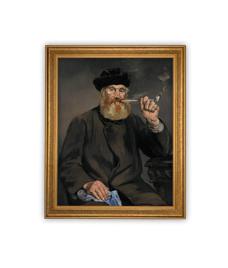 Vintage Framed Canvas Art // Framed Vintage Print // Vintage Painting // Vintage Portrait of a Man// Traditional print //#P-551