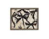 Vintage Framed Canvas Art // Framed Fashion Print // Vintage Painting // Abstract Black Bow Art // Girls Room or Nursery print //#MSC-106