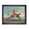 Vintage Framed Canvas Art // Framed Vintage Print // Vintage Horse Painting // Antique Equestrian Art // Farmhouse Print //#A-190