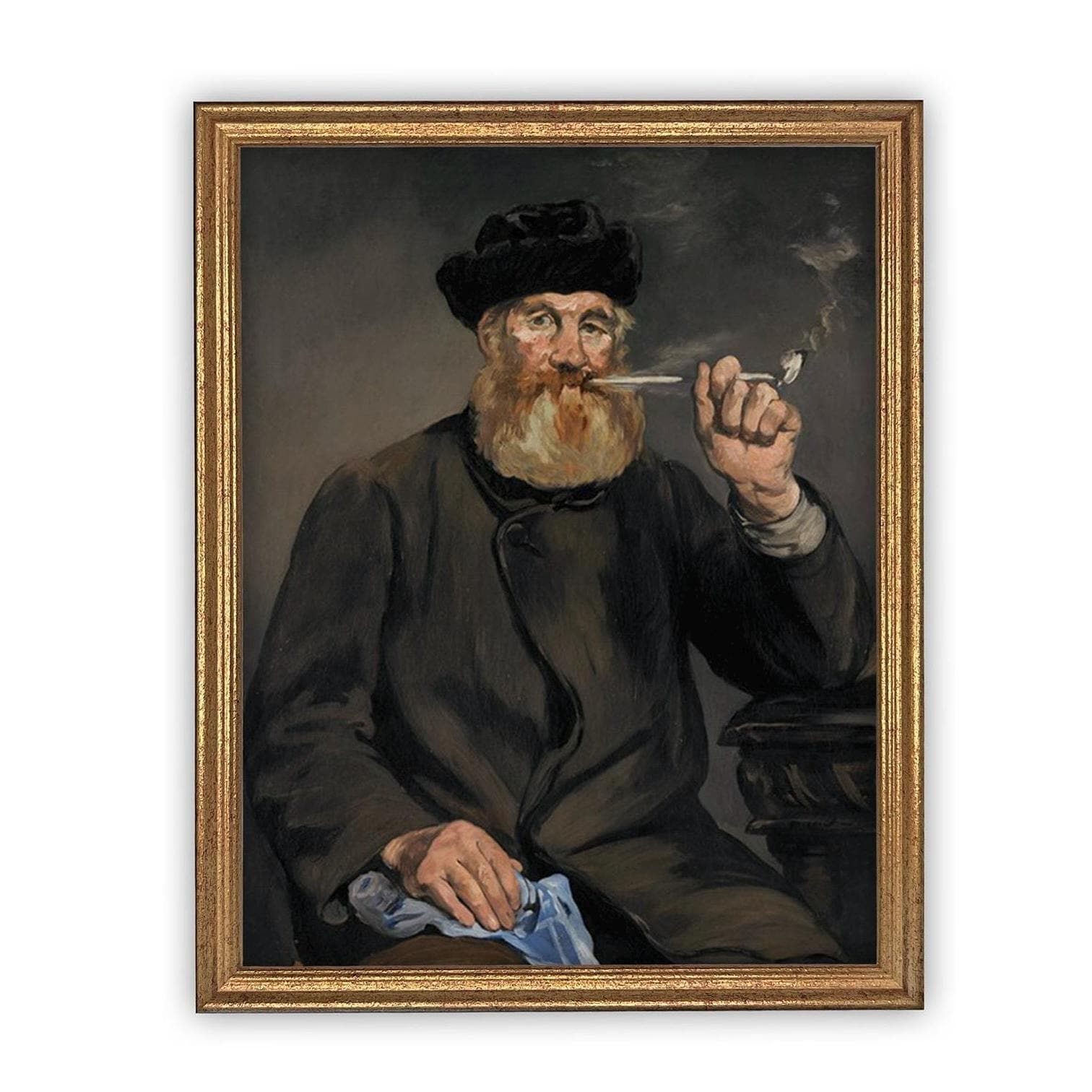 Vintage Framed Canvas Art // Framed Vintage Print // Vintage Painting // Vintage Portrait of a Man// Traditional print //#P-551