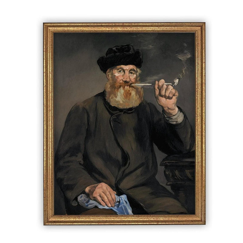 Vintage Framed Canvas Art // Framed Vintage Print // Vintage Painting // Vintage Portrait of a Man// Traditional print //#P-551