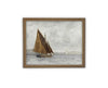 Vintage Framed Canvas Art // Framed Vintage Nautical Print // Vintage Painting // Sailboat Art // Beach House print //#COAS-146