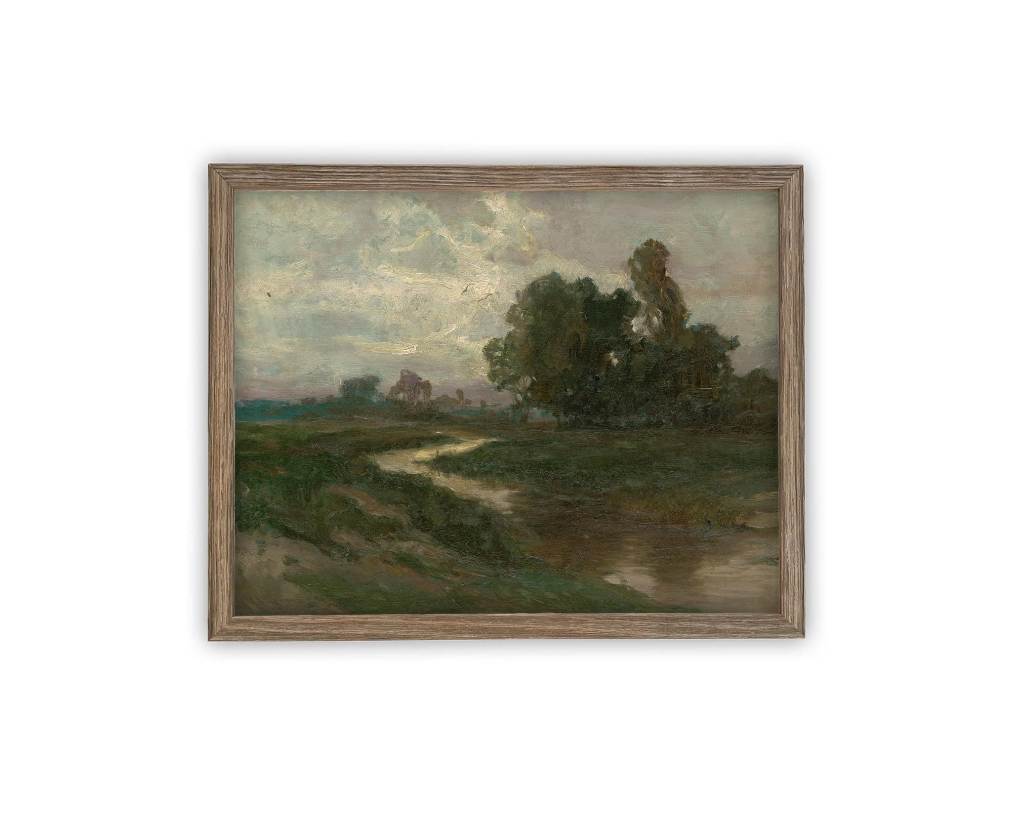 Vintage Framed Canvas Art #LAN-268 – Linen + Cloth
