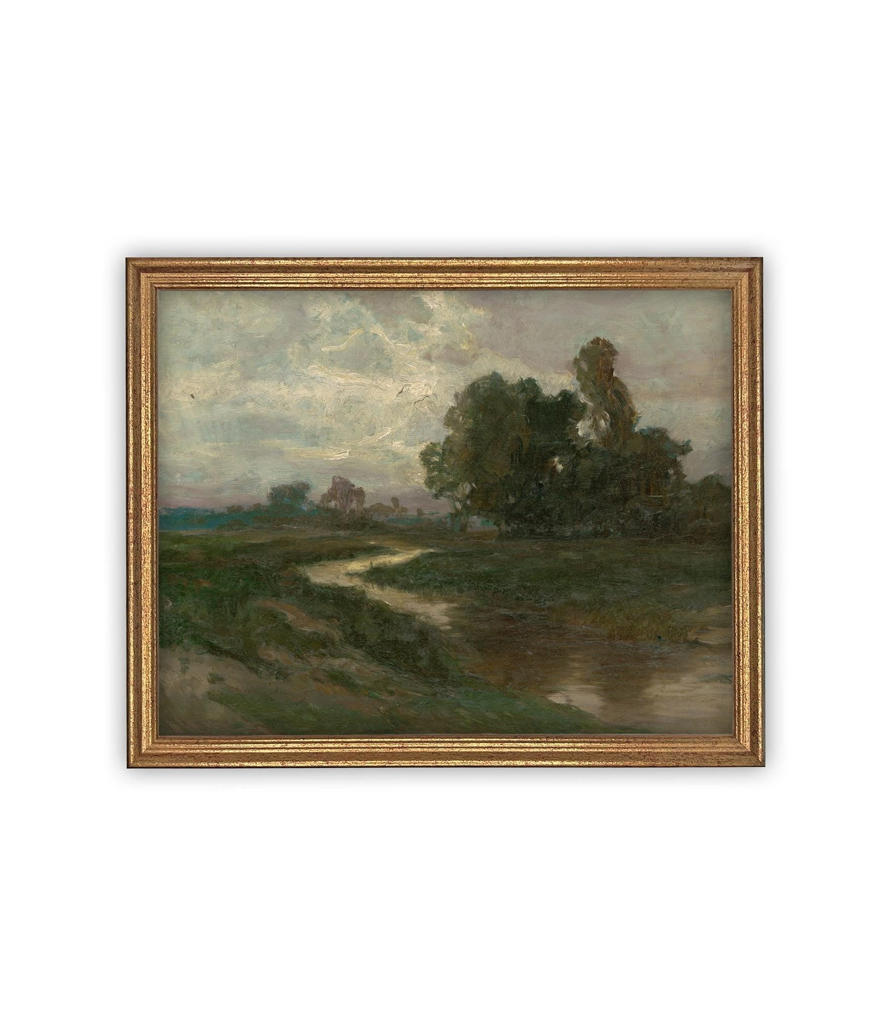 Vintage Framed Canvas Art #LAN-268 – Linen + Cloth