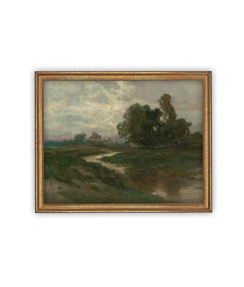 Framed Vintage Landscape Art #LAN-140