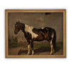 Vintage Framed Canvas Art // Framed Vintage Print // Vintage Painting // Vintage Horse Art// Farmhouse print //#A-192