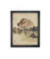Vintage Framed Canvas Art // Framed Vintage Print // Vintage Painting // Muted Landscape Print // Farmhouse print //#LAN-273