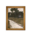Vintage Framed Canvas Art // Framed Vintage Print // Vintage Painting // Vintage Green Moody Landscape // Farmhouse print //#LAN-274