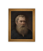 Vintage Framed Canvas Art // Framed Vintage Print // Vintage Painting // Vintage Portrait of a Man// Farmhouse print //#P-554